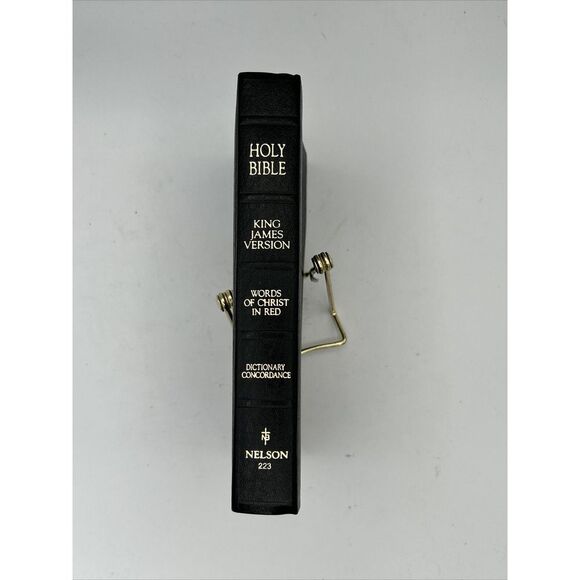 Holy‎ Bible Nelson 223 1987 KJV America's Bravest Words Of Christ In Red See Pic - Picture 6 of 6